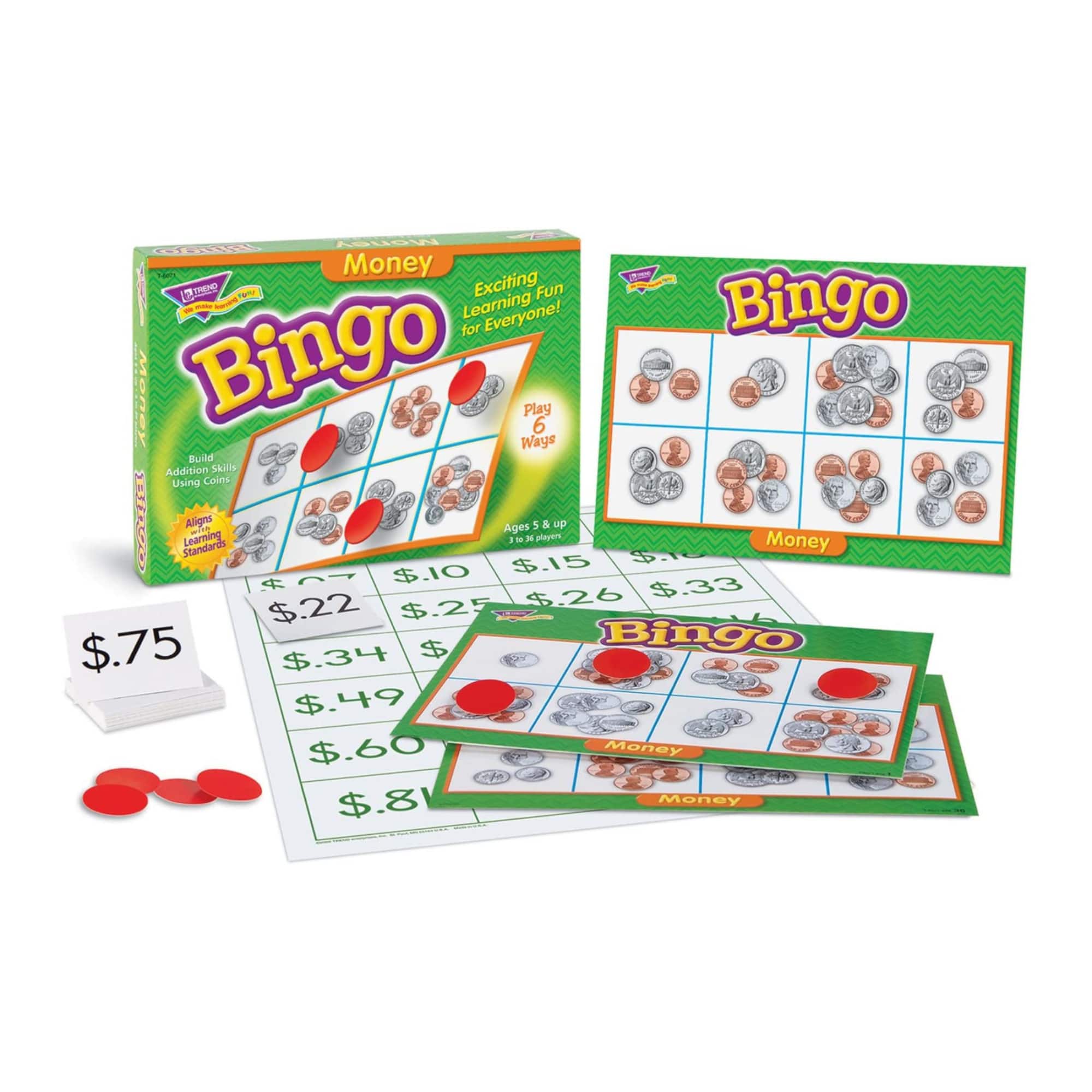 Trend Enterprises® Money Bingo